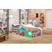 Mini Cama Fun Usinho Bombeiro Infantil Com Colchão