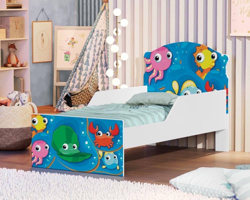 Mini Cama Fundo do Mar Peixinhos