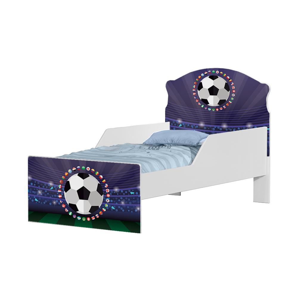 Mini Cama Futebol Bandeiras Com Colchão