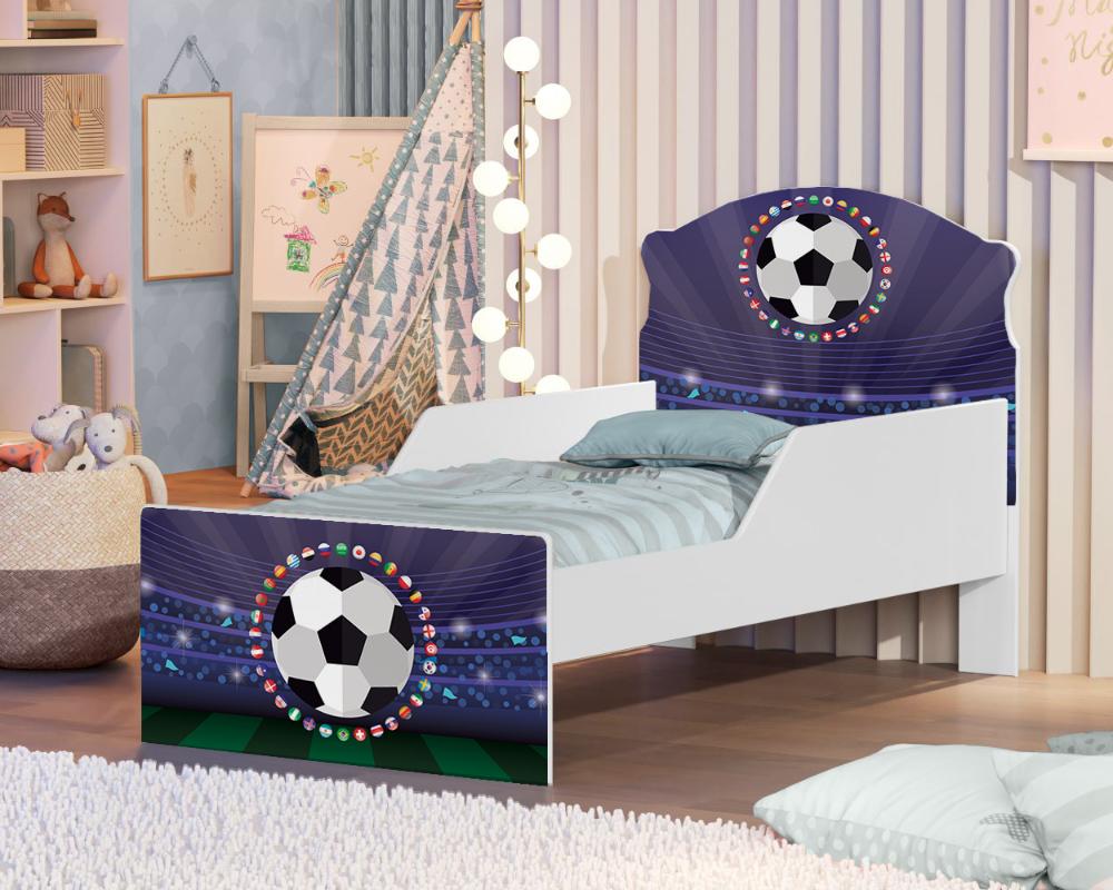 Mini Cama Futebol Bandeiras Com Colchão