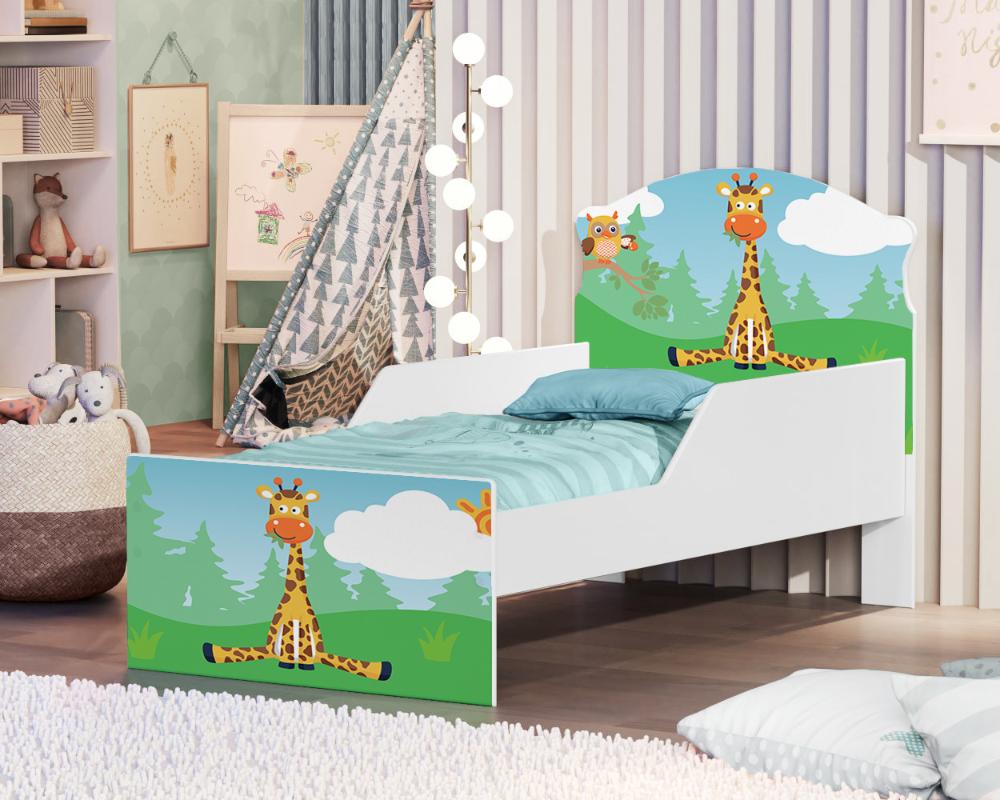 Mini Cama Girafa e Coruja Com Colchão