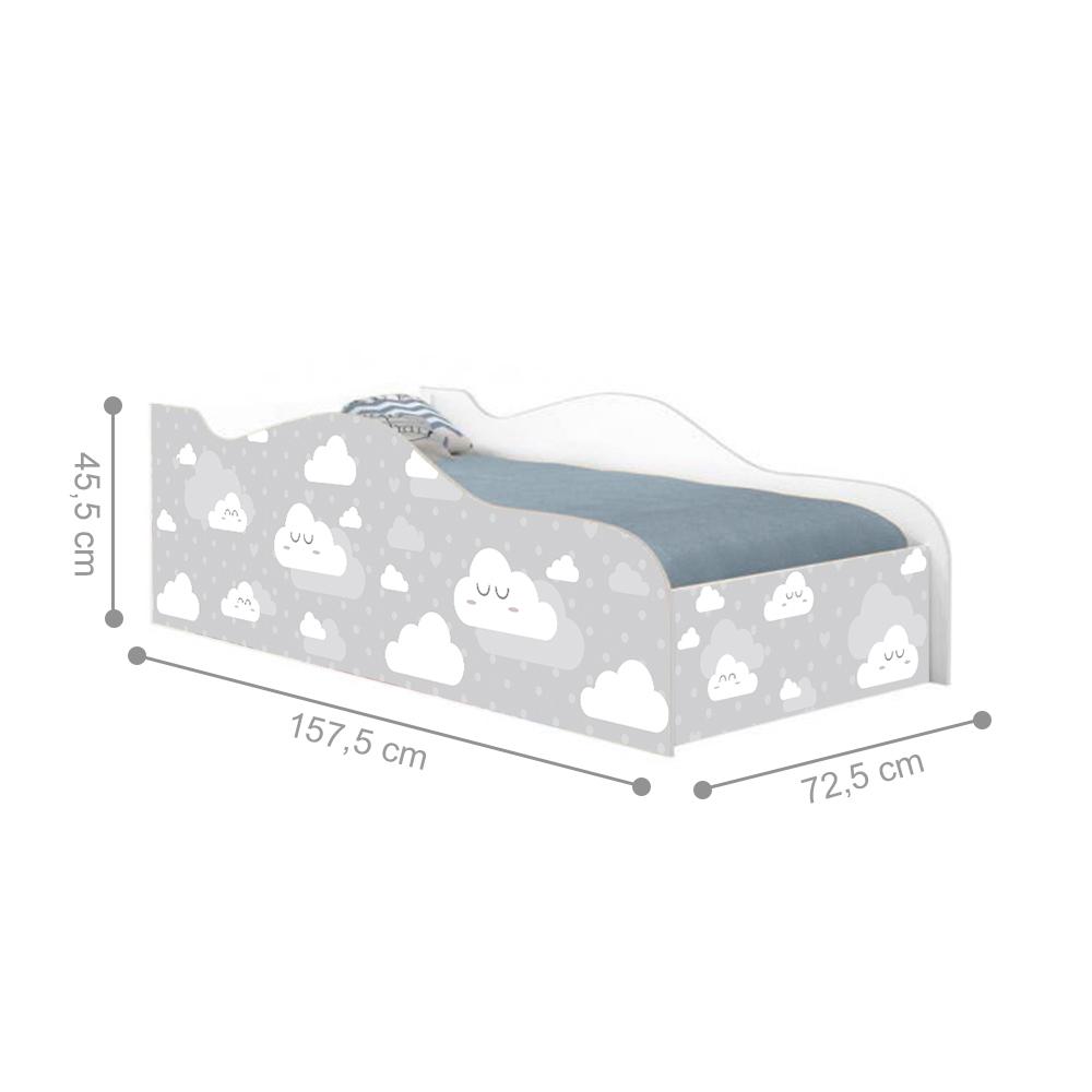 Mini Cama Like Nuvenzinha Unisex Infantil Com Colchão