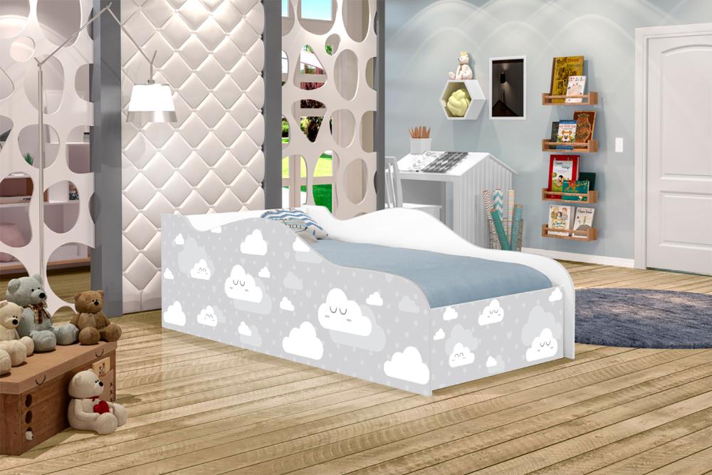 Mini Cama Like Nuvenzinha Unisex Infantil Com Colchão