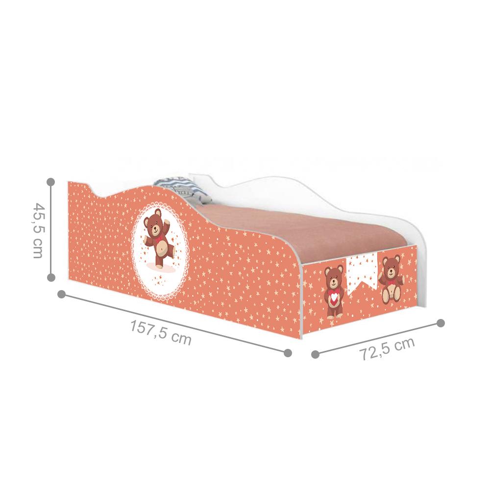 Mini Cama Like Ursinho Carinhoso Infantil Com Colchão