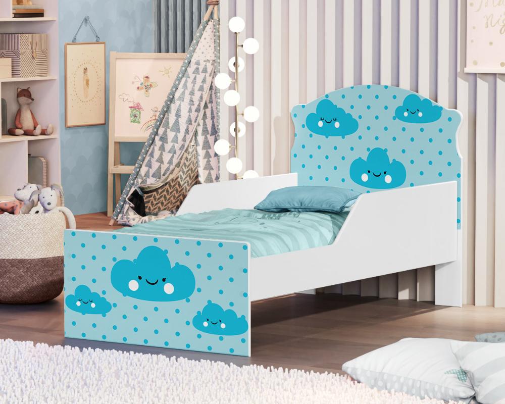 Mini Cama Nuvem Azul