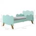 Mini Cama Nuvem Verde com Proteção Lateral