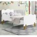 Mini Cama Nuvenzinha Branca com Proteção Lateral