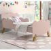 Mini Cama Nuvenzinha Rosa com Proteção Lateral
