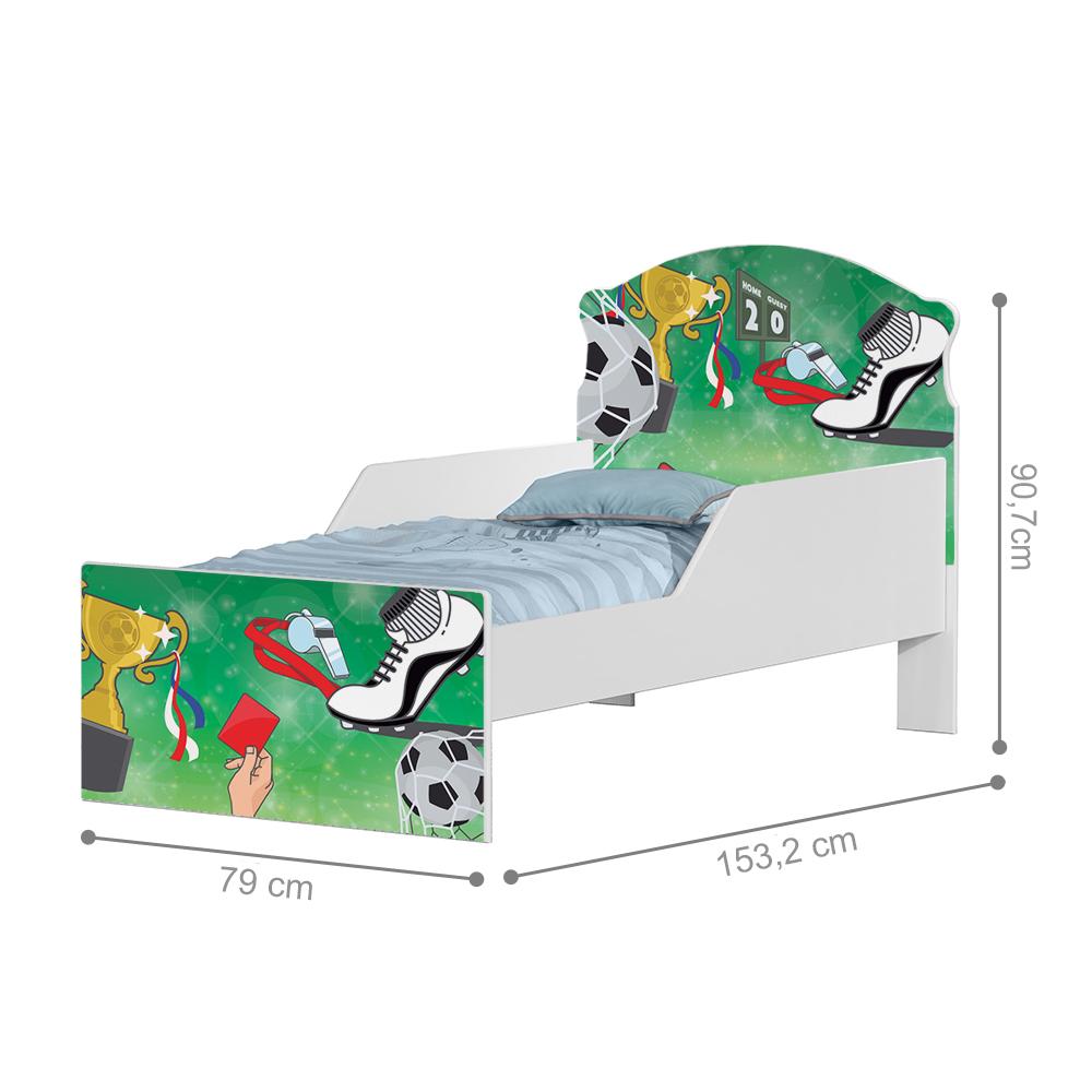 Mini Cama Partida de Futebol Com Colchão