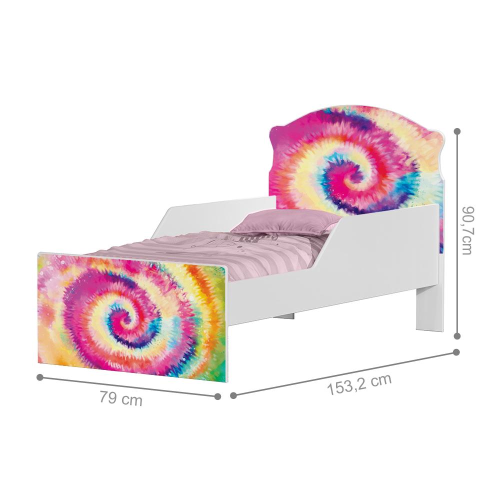Mini Cama Tie Dye Com Colchão