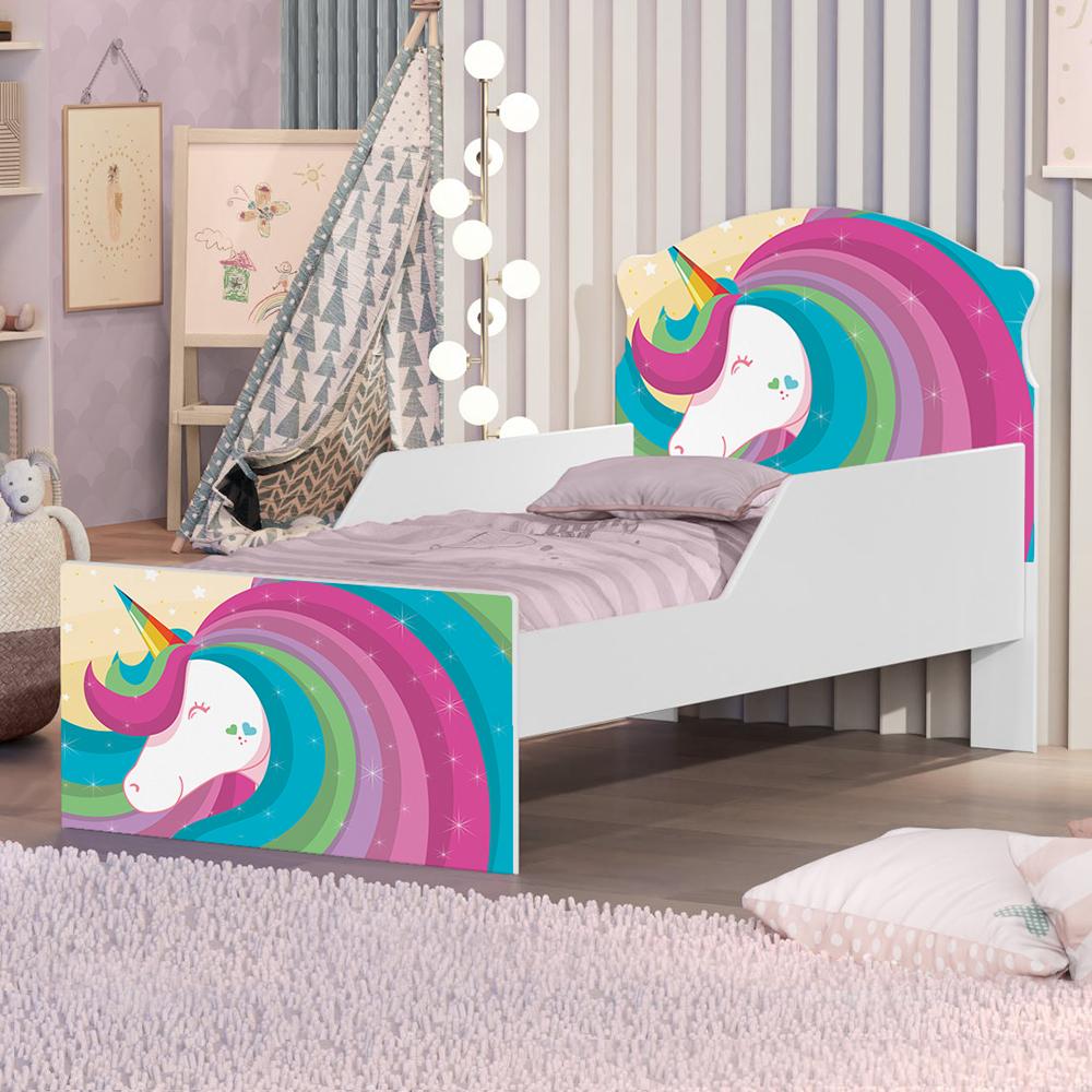 Mini Cama Unicórnio Colorido