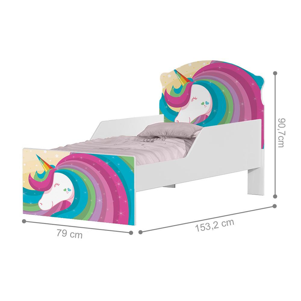 Mini Cama Unicórnio Colorido