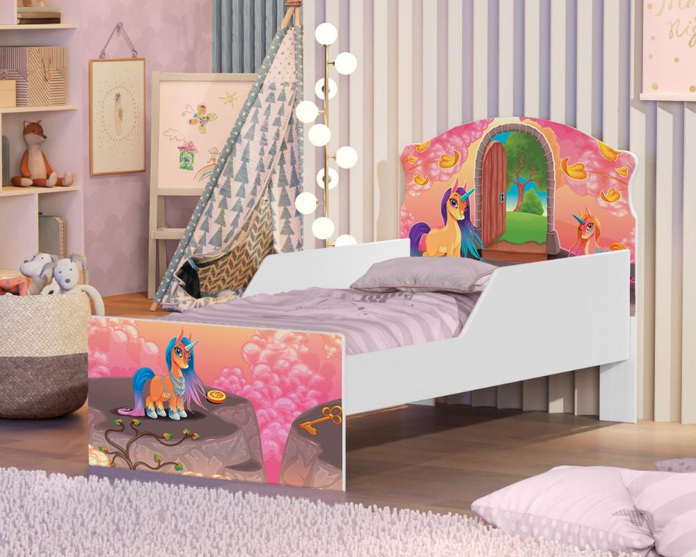 Mini Cama Unicórnio Mágico Com Colchão