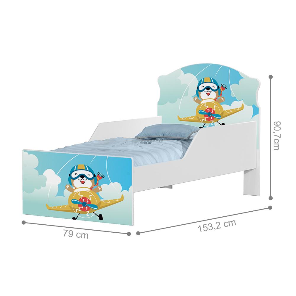 Mini Cama Ursinho Patrulheiro Com Colchão