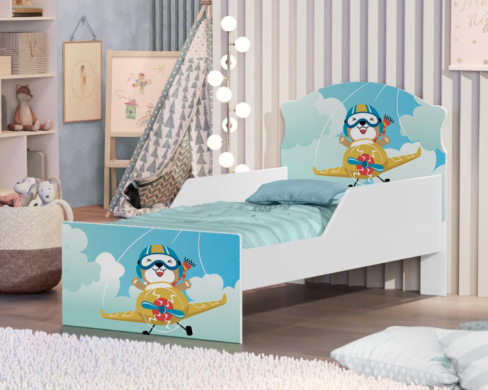 Mini Cama Ursinho Patrulheiro Com Colchão