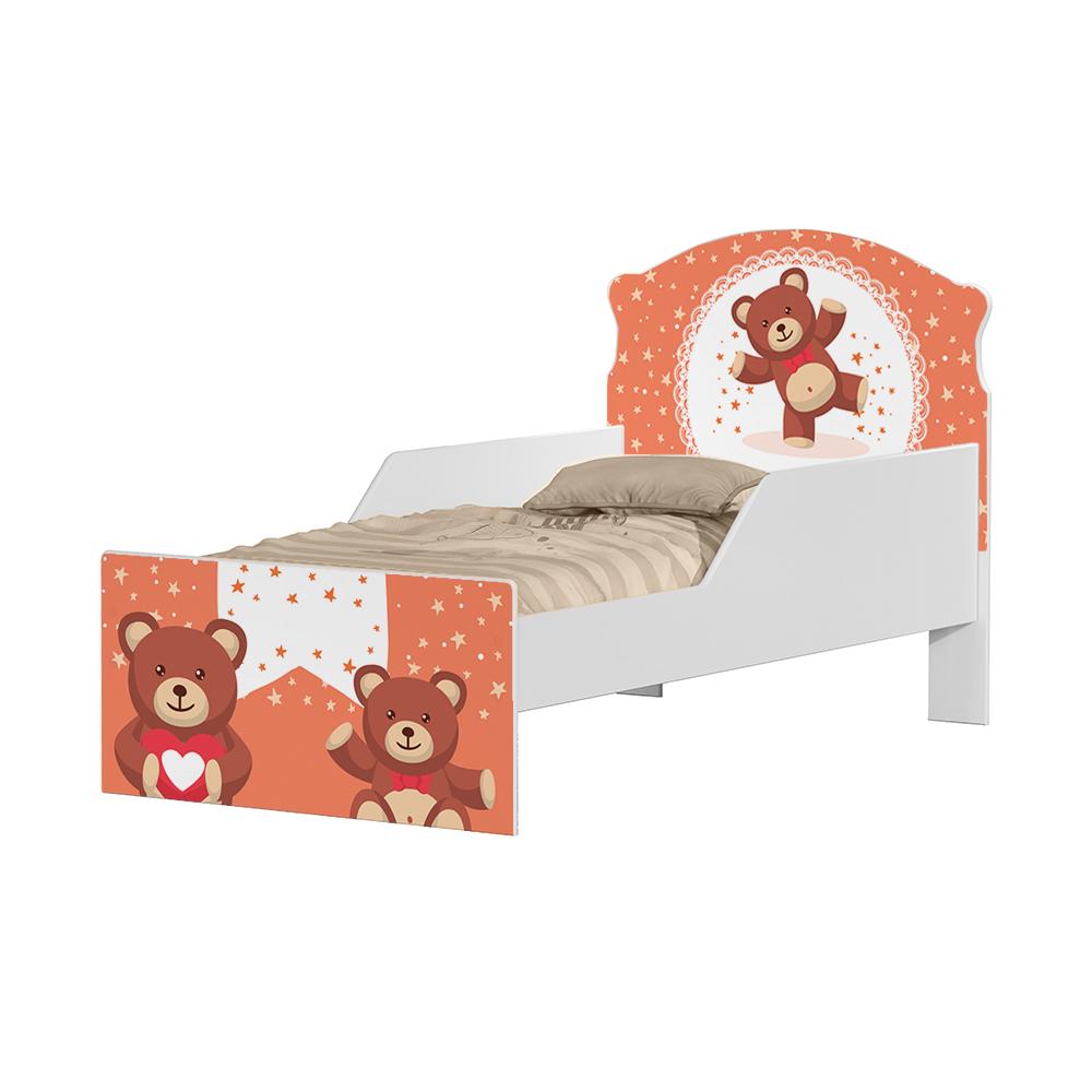 Mini Cama Ursinho de Pelúcia Com Colchão