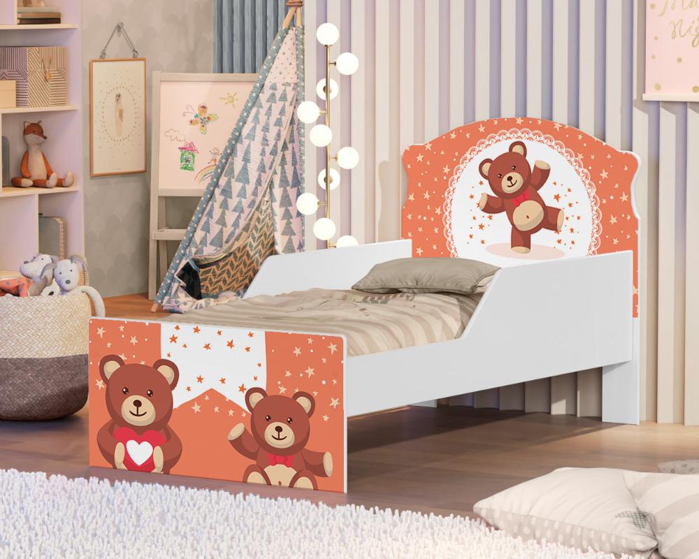 Mini Cama Ursinho de Pelúcia Com Colchão