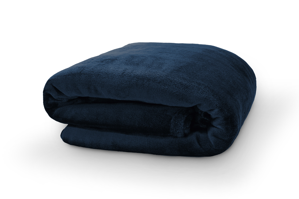 Cobertor King Velour Azul Marinho
