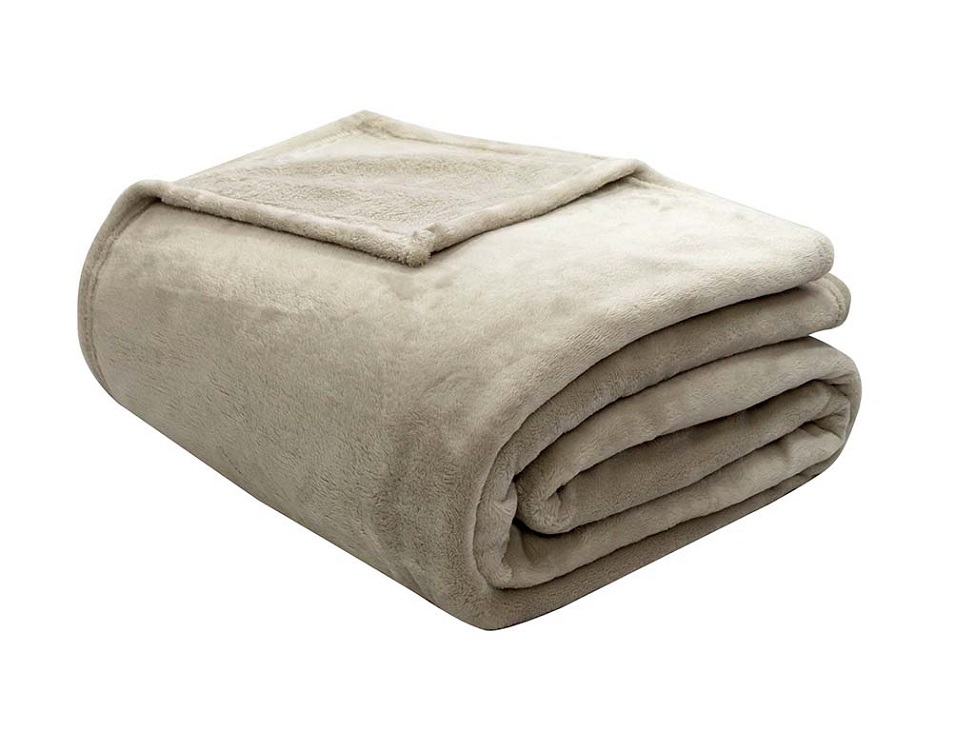 Cobertor Queen Velour (220x240) Bege
