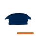 Colcha Casal Loft Azul Marinho 220x240 cm