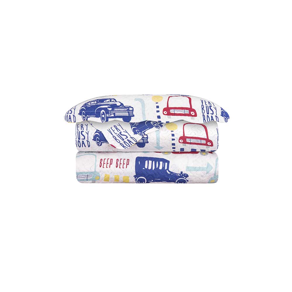 Colcha Evoluition Patchwork Infantil Solteiro 160x230 Retro Camesa