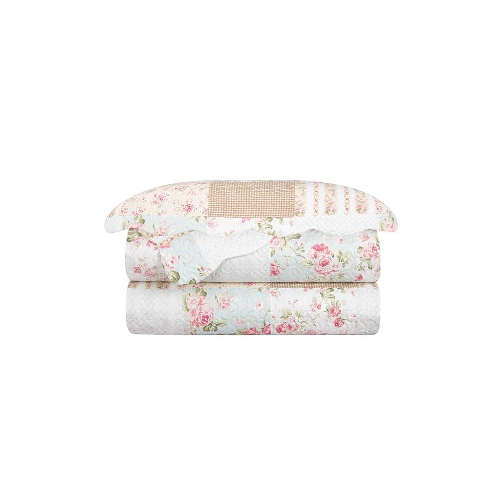 Colcha Evoluition Patchwork Solteiro King 240x180 Fresia Camesa