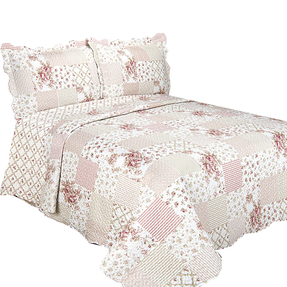 Colcha Patchwork De Microfibra Solteiro 1,60x2,30 Hera Camesa