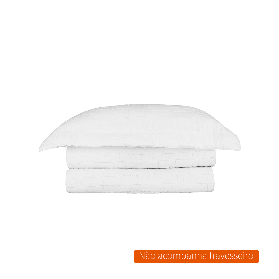 Colcha Queen Loft Branca 240x260 cm