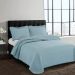Colcha Queen Pompom com 2 Fronhas Azul