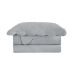 Colcha Queen Velvet Neo com 2 Fronhas Cinza Limestone