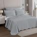 Colcha Queen Velvet Neo com 2 Fronhas Cinza Limestone