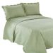Colcha Trapunto Queen Verde Camesa