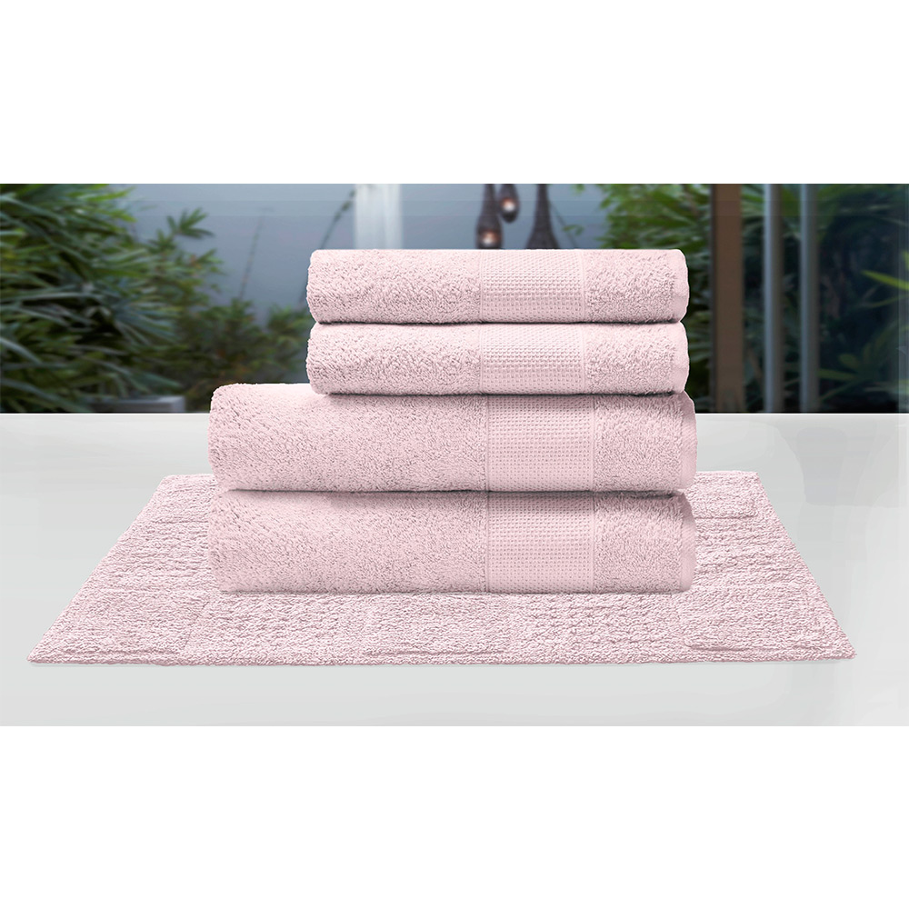 Jogo De Banho Neo Prime Rosa 5 Peças Camesa