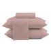 Jogo de Cama Casal Loft com 4 Peças Rosê