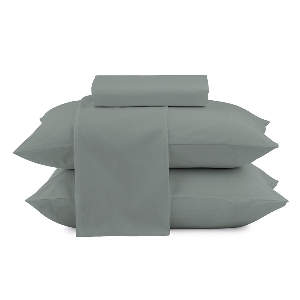Jogo de Cama Queen Loft com 4 Peças Cinza Limestone