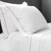 Jogo de Cama Queen com 4 Peças Elements Branco e Rosa