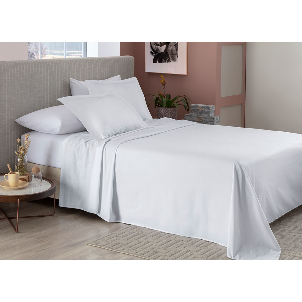 Jogo de Cama Solteiro 3 Peças Essecial Neo Branco