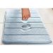 Kit Tapete De Banheiro Super Soft 60 x 40 Azul Camesa 3 peças
