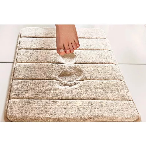 Kit Tapete De Banheiro Super Soft 60 x 40 Bege Camesa 3 peças