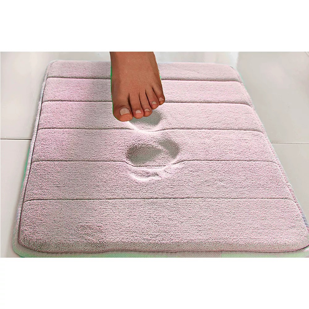 Kit Tapete De Banheiro Super Soft 60 x 40 Lilás Camesa 3 peças