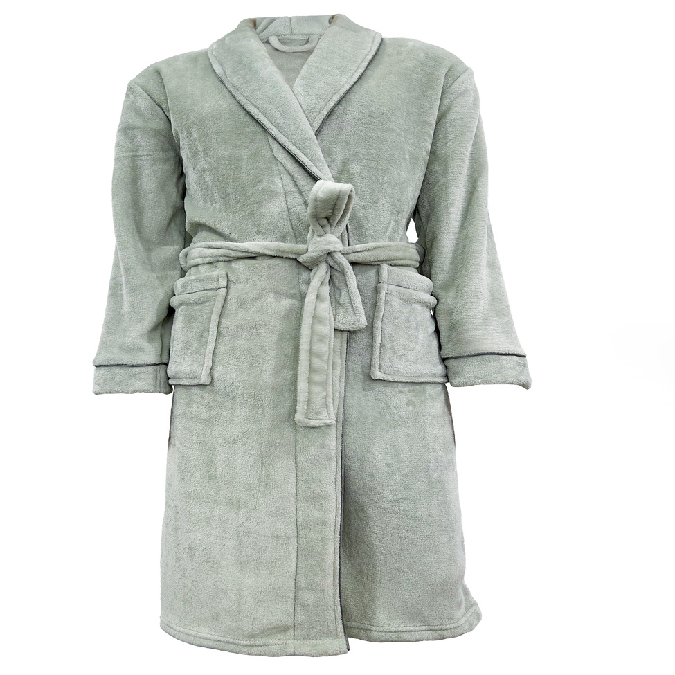 Roupão Neo Velour M Cinza Limestone