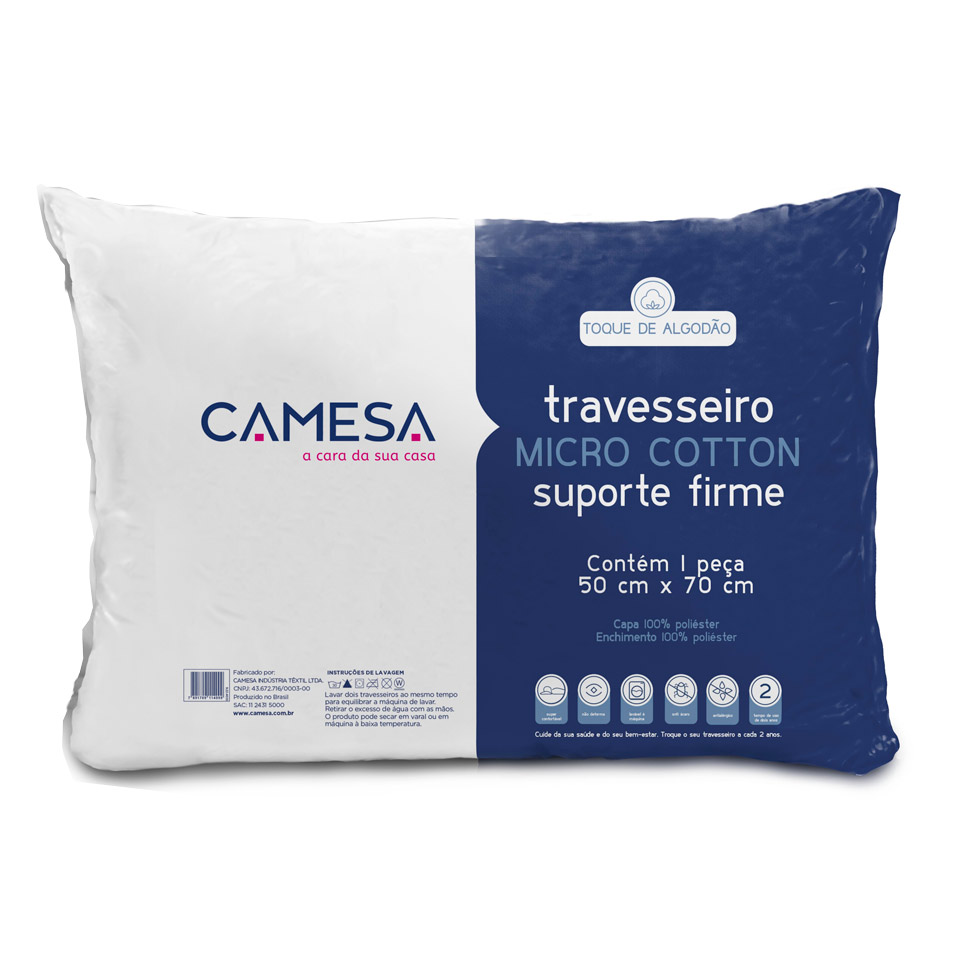 Travesseiro Micro Cotton I Branco