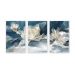 Kit com 3 Quadros Decorativos 70x50 cm Floral Romantico com Moldura Caixa Branca, na posição Vertical ideal para ambiente de Sala, Quarto e Hall