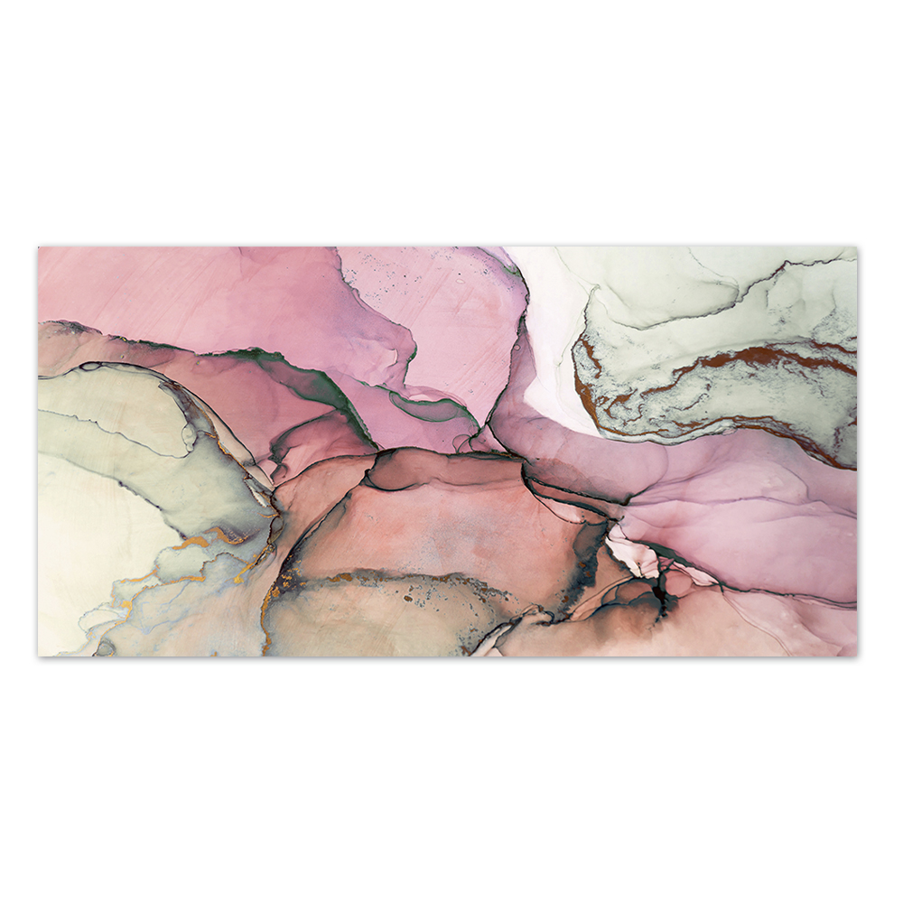 Quadro Decorativo Abstrato Mancha Marmorizado, Tela em Canvas na Horizontal ideal para ambiente de Sala de estar, jantar, reuniões, Quarto e Hall de entrada (100x70 Cm)