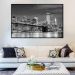 Quadro Decorativo Paisagem New York com Moldura Caixa, na posição Horizontal, ideal para ambiente de Sala, Quarto, Hall e Escritorio