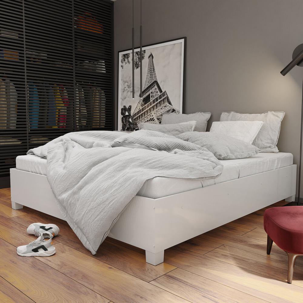 Cama Box Paula Casal com Pés Carioca Branco