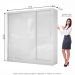 Guarda Roupa Dubai com 3 Portas de Correr 3 Gavetas Carioca Branco