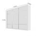 Guarda Roupa Lotse 3 Portas de Correr 4 Gavetas Carioca Branco