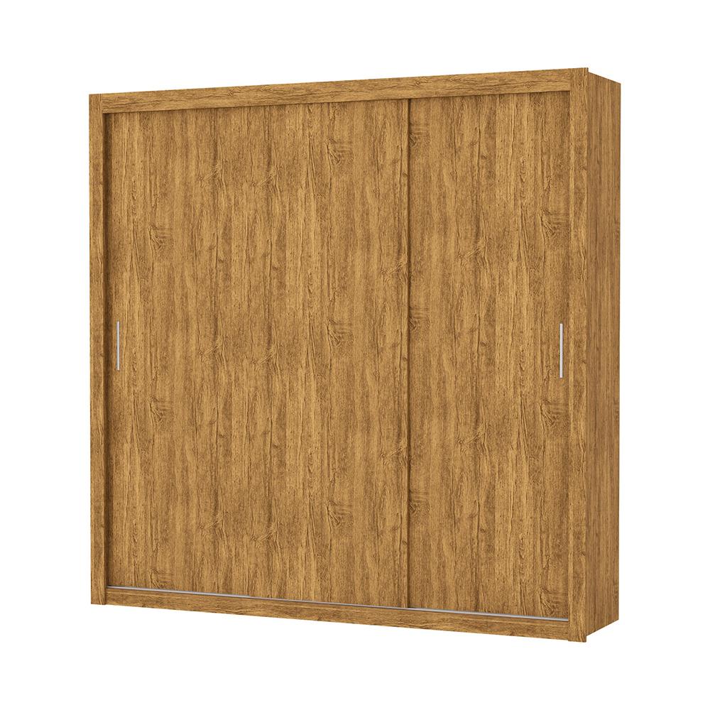 Guarda Roupa Roupeiro Clarice 3 Portas de Correr 4 Gavetas Carioca Cinamomo