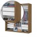 Guarda Roupa Roupeiro Clarice 3 Portas de Correr 4 Gavetas Carioca Cinamomo Branco